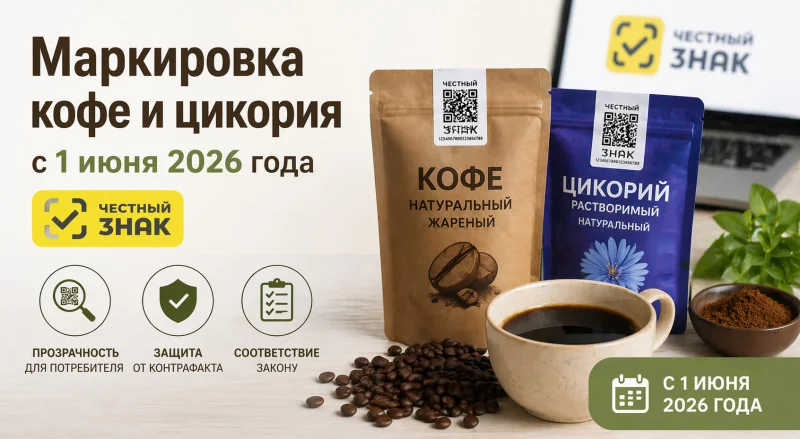 Маркировка кофе и цикория стала обязательной в России