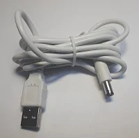 Кабель питания СТ-5 (USB Аm - цилиндр, длина 1,7 м.), белый